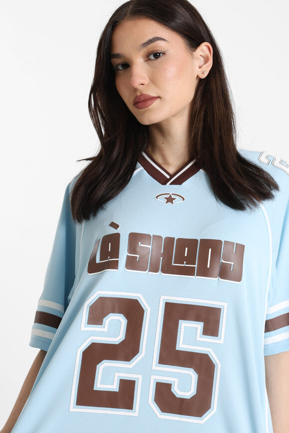 Mesh oversize T-shirt - light blue