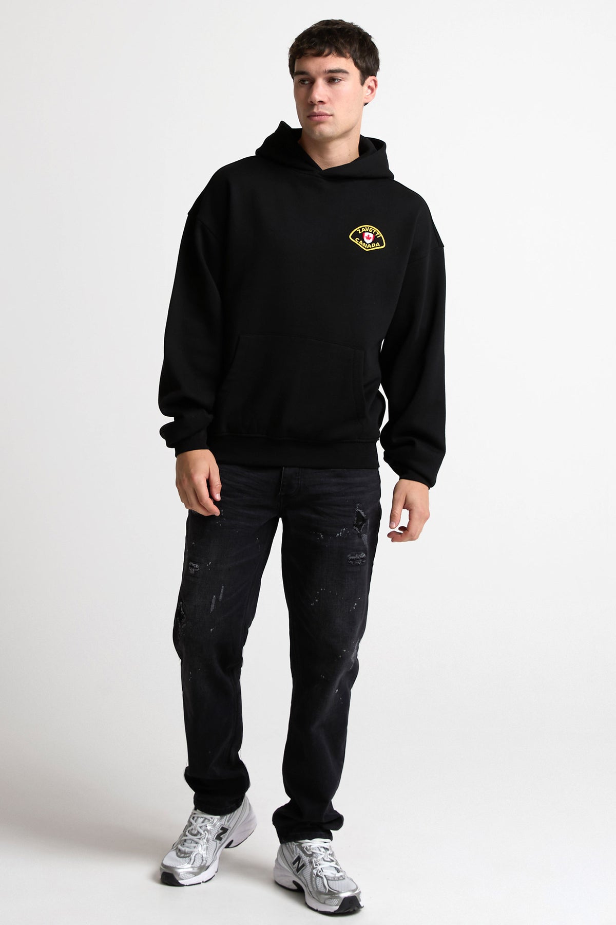Verglas Compatto Kapuzensweatshirt - Black
