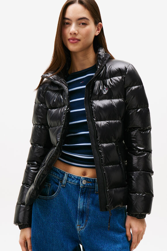 Leichte gesteppte Daunenjacke - Black