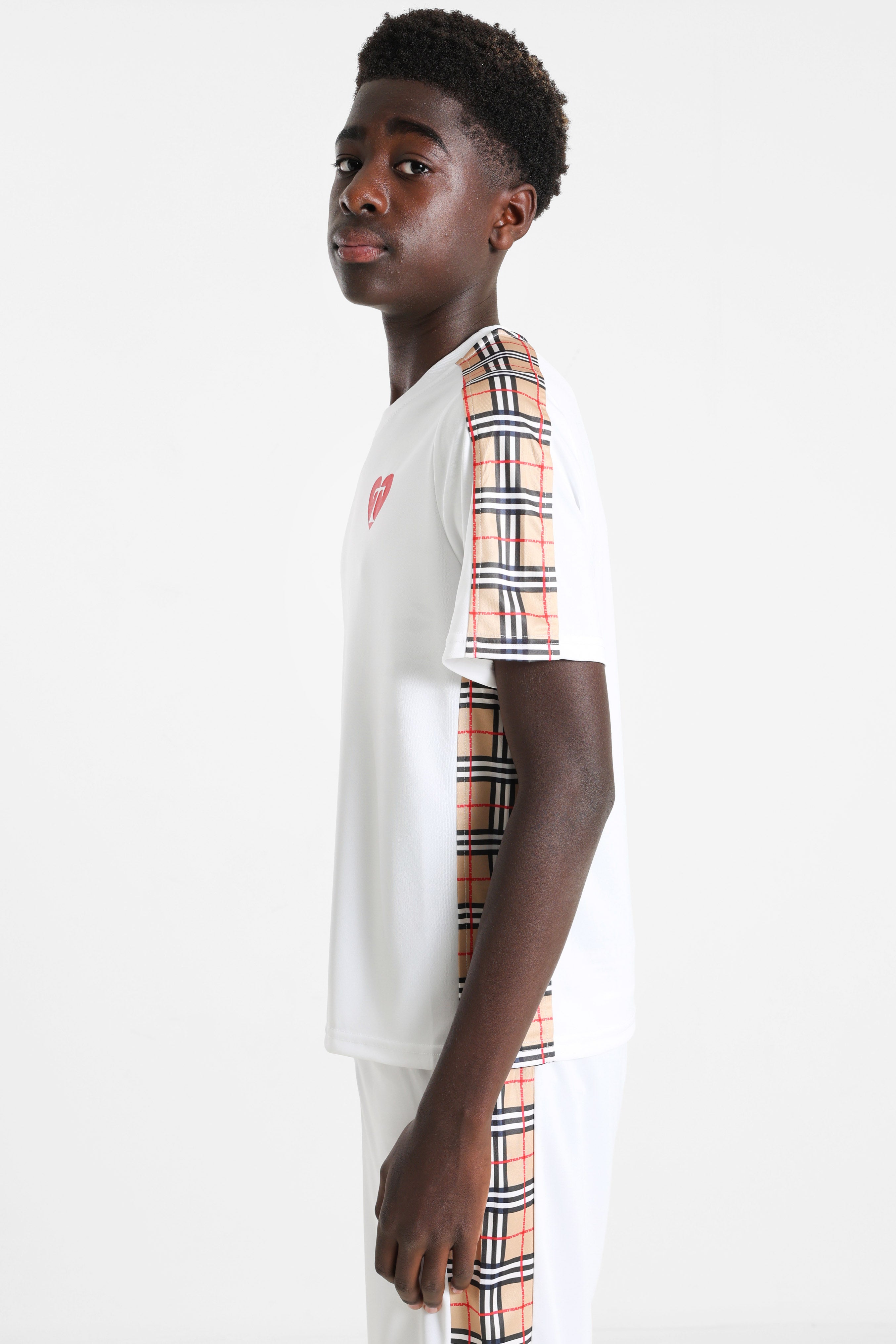 T-shirt - Bianco + Beige