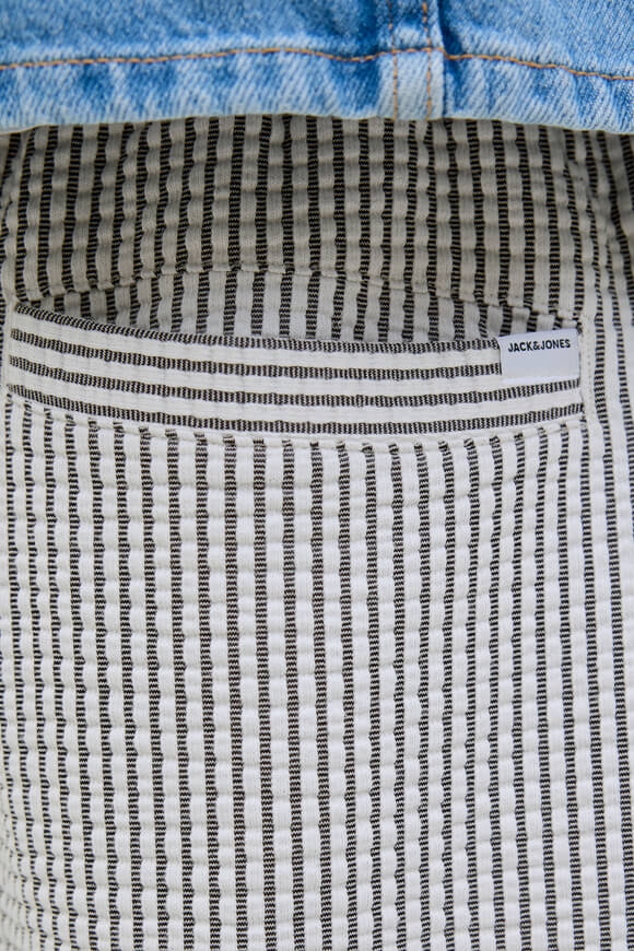 JPSTKARL Strukturierte Stoffhose - Dark Navy + Cloud Dancer