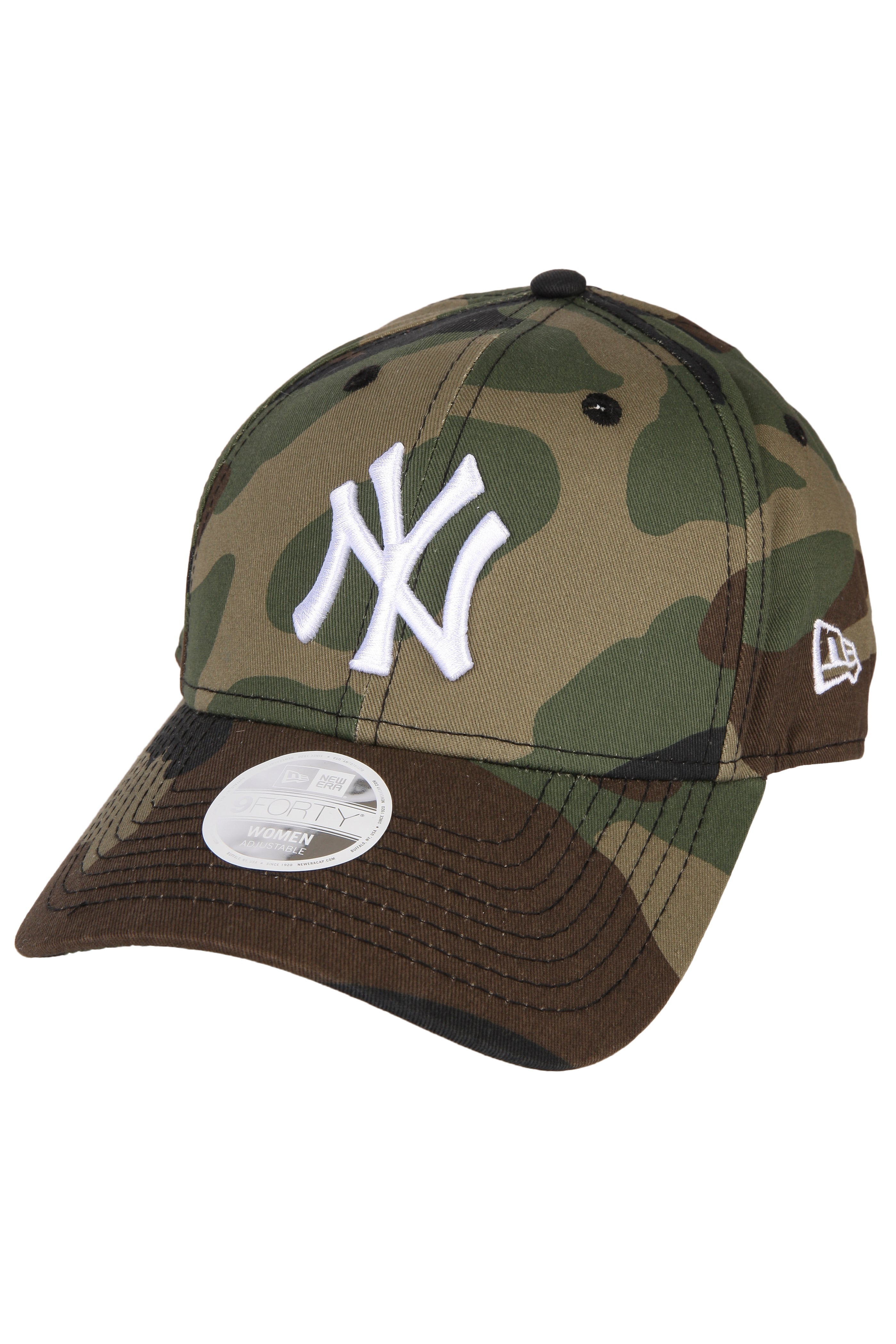 9Forty Cap / Strapback - Camouflage + Weiss