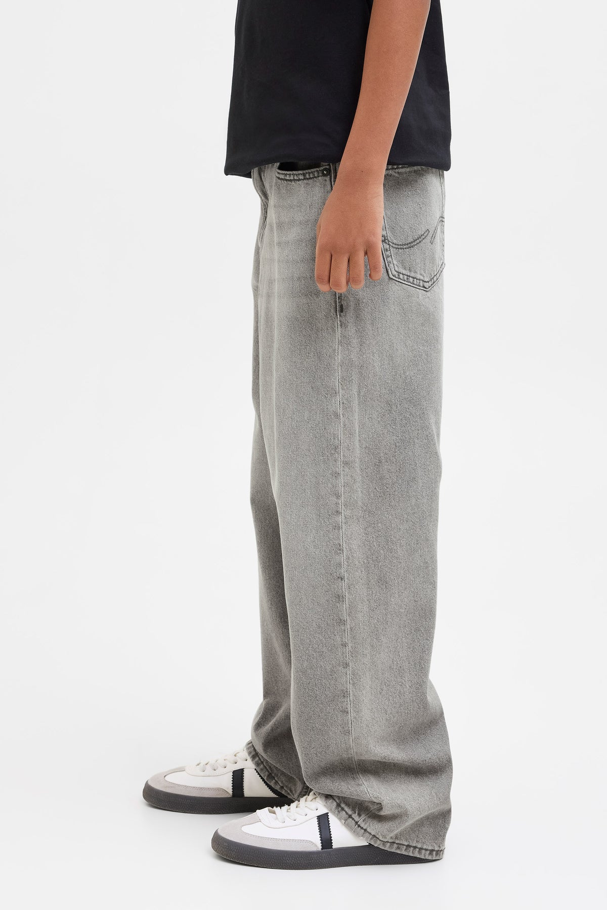 JJIALEX Baggy Fit Jeans - Grey Denim