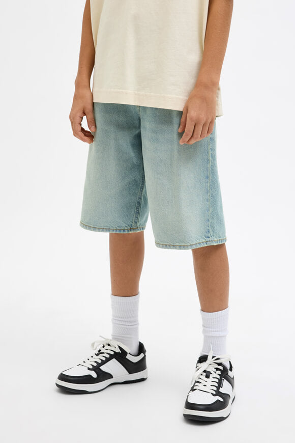 JJIALEX jeans corti in denim, vestibilità baggy - Blue Denim