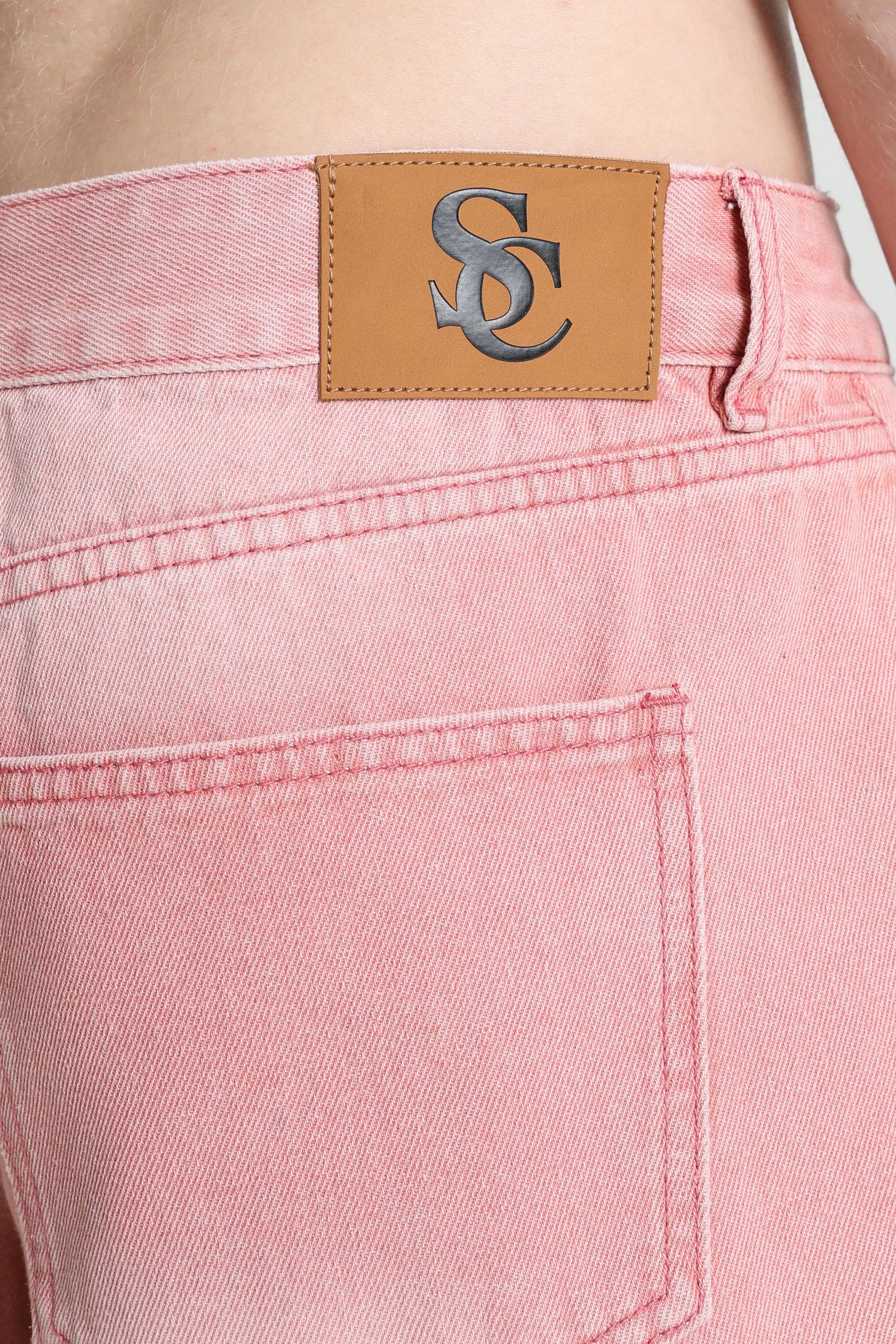 Jeansshorts - Used Pink
