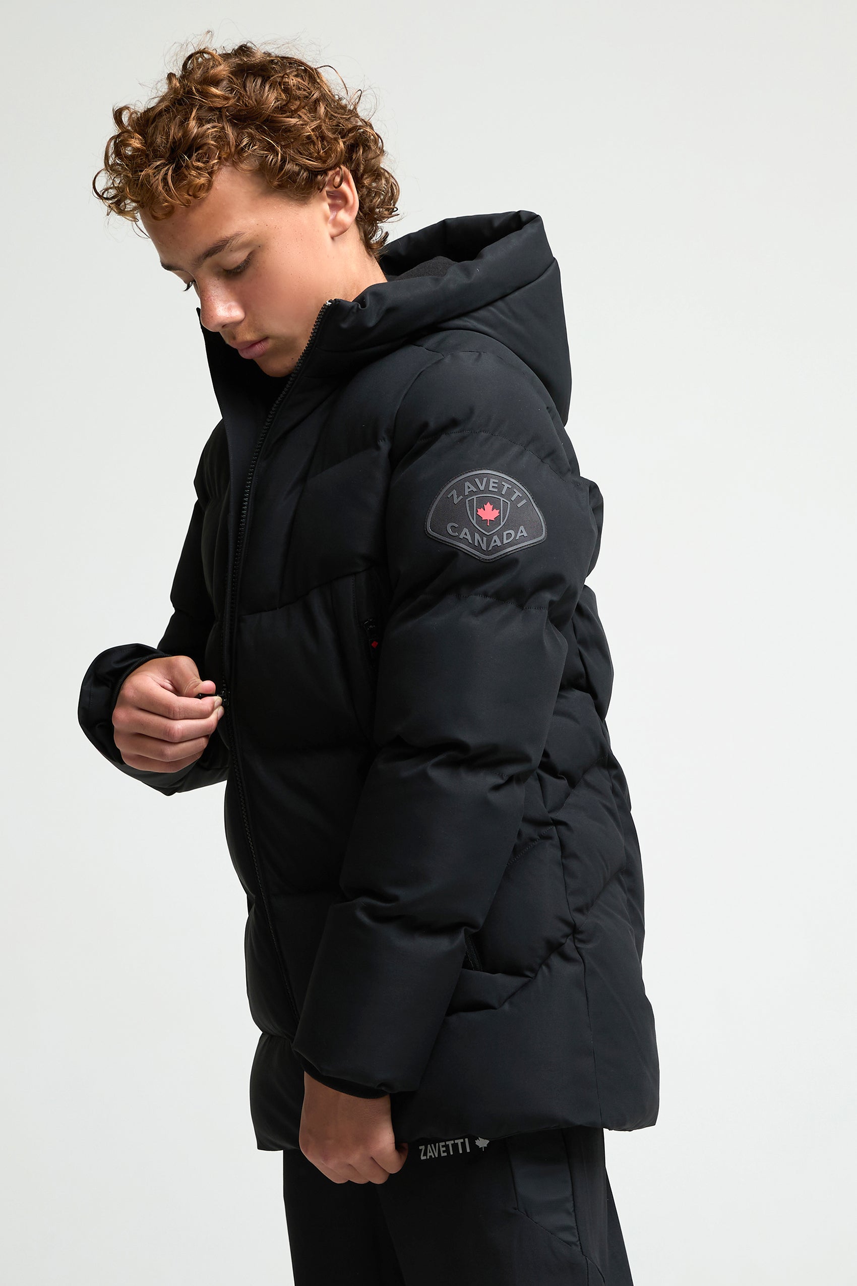 Parka trapuntata Saletini - Black