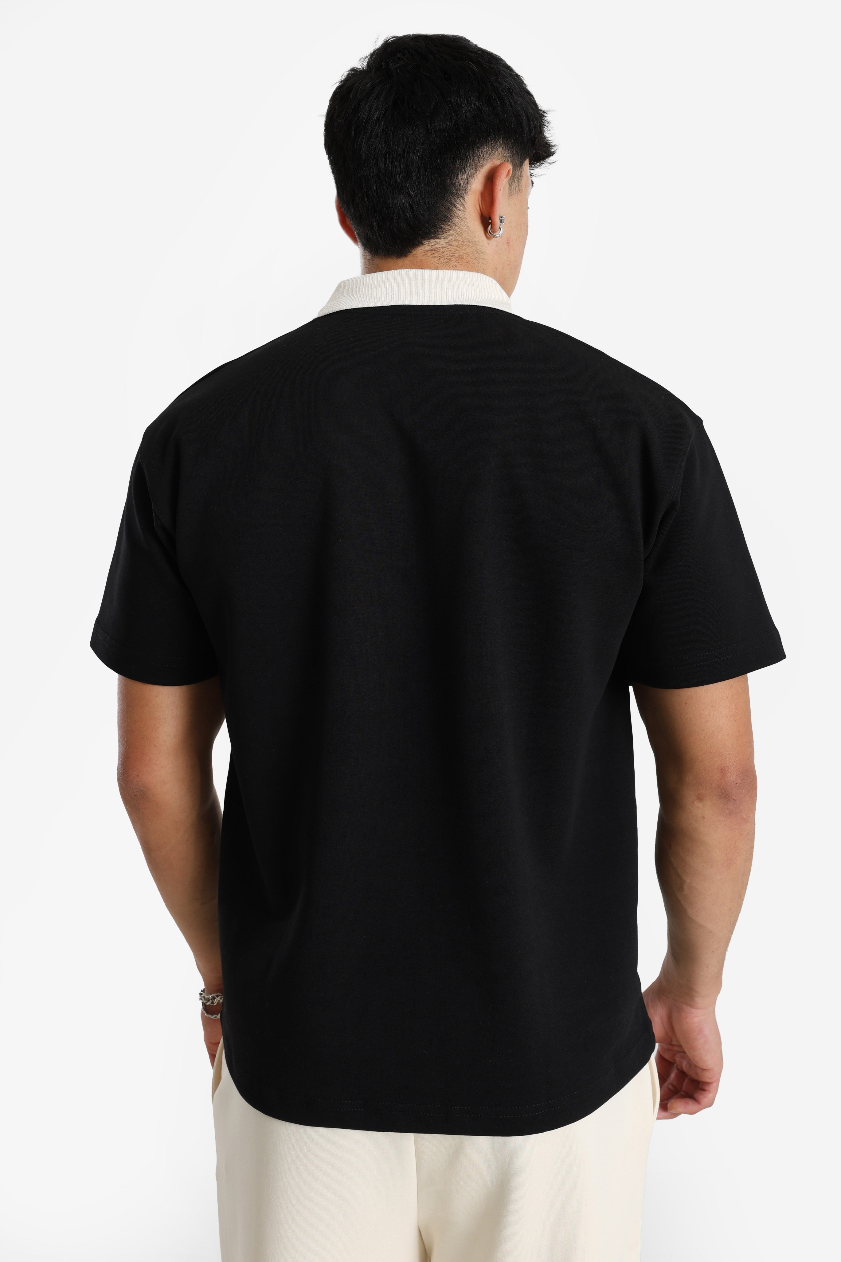Polo - Black + Beige