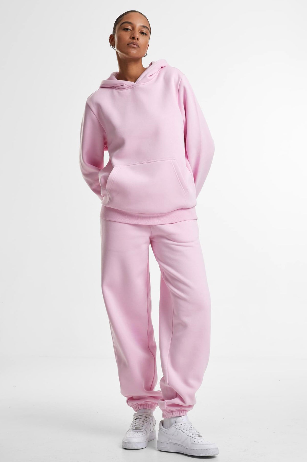 Fluffly Kapuzensweatshirt - Softpink