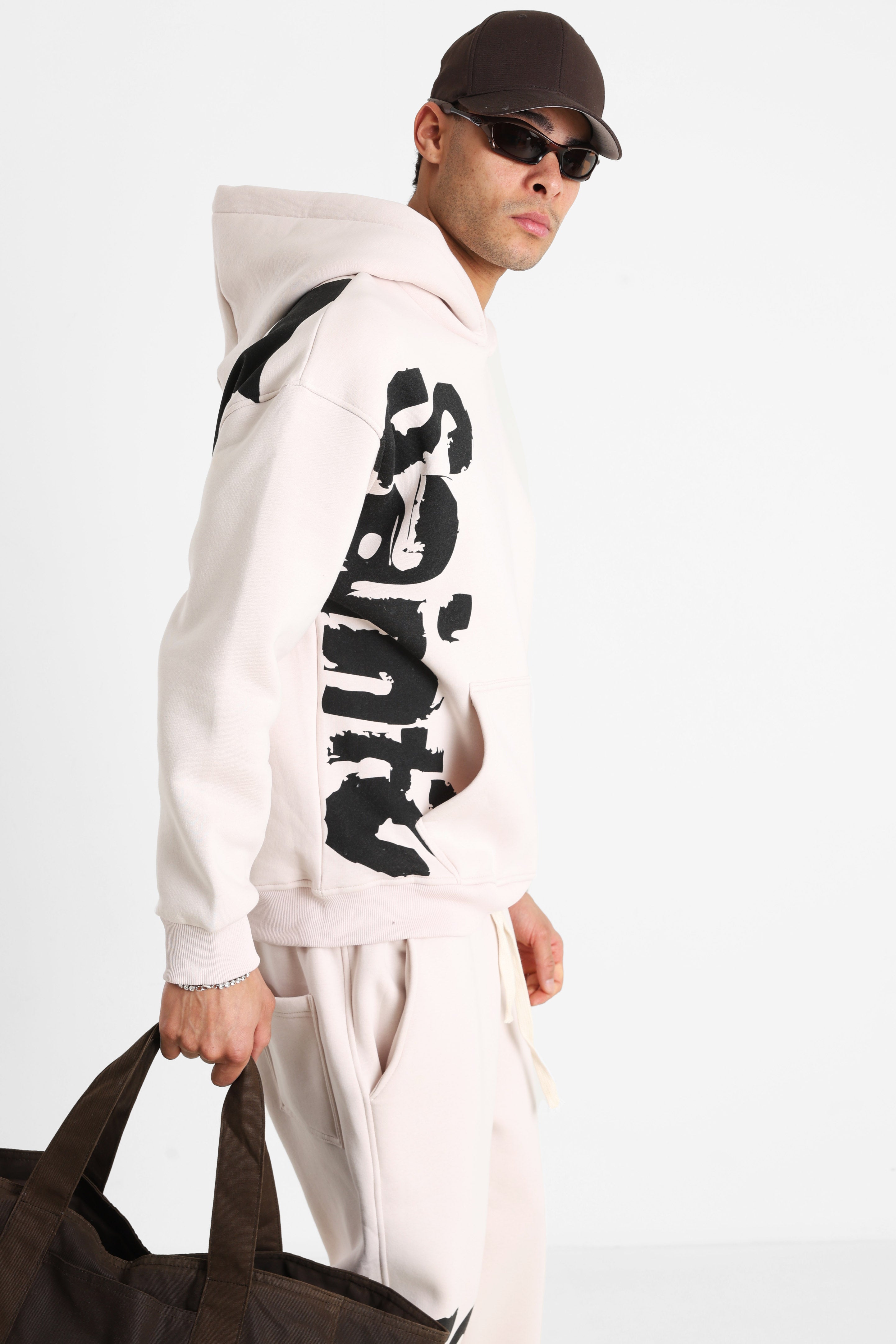 Kapuzensweatshirt - Light Rose