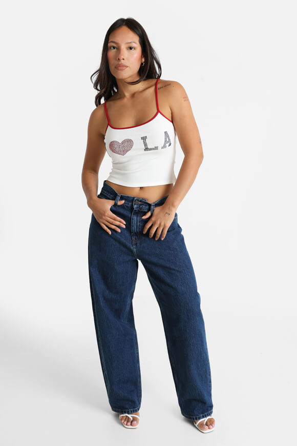 Crop Trägertop - Offwhite