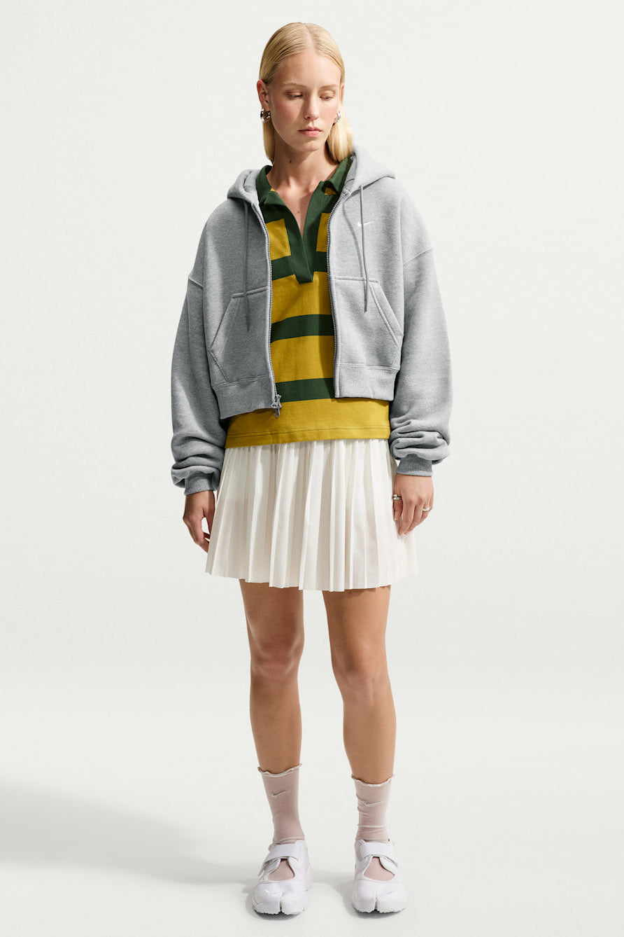 Loose zip-up hoodie sweatshirt - Dark Grey Heather