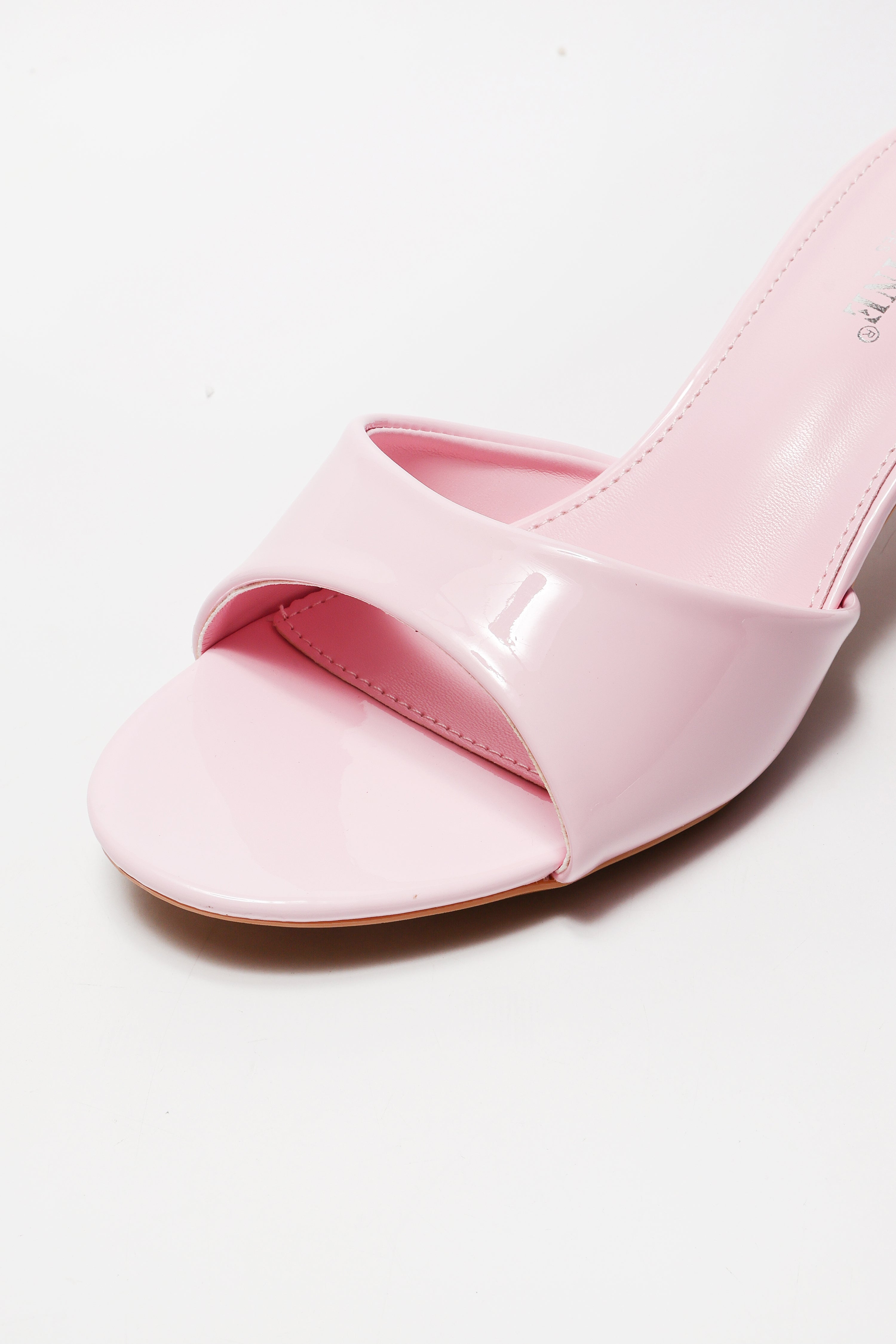 Lack Mules - Light Pink