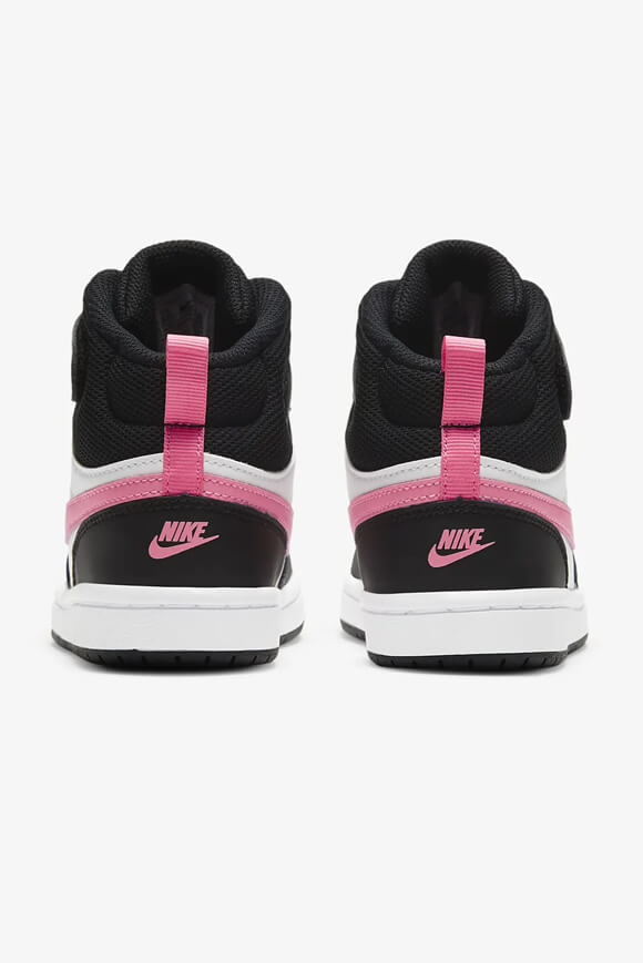 Court Borough 2 Kids Sneaker - White + Black + Sunset Pulse