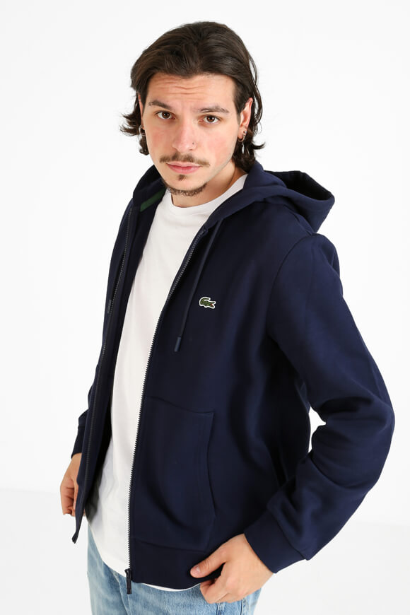 Kapuzensweatjacke - Navy
