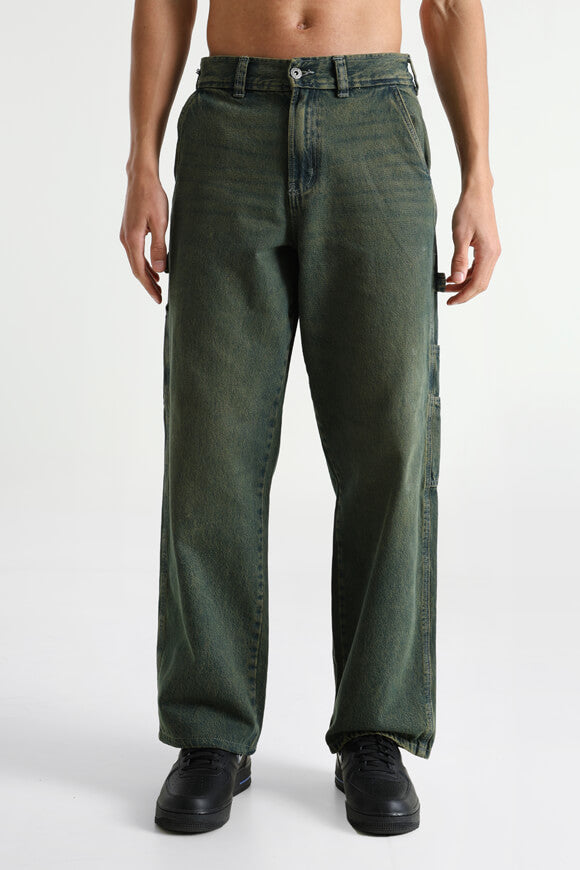 Jeans Loose Painter - Green Tone Fade
