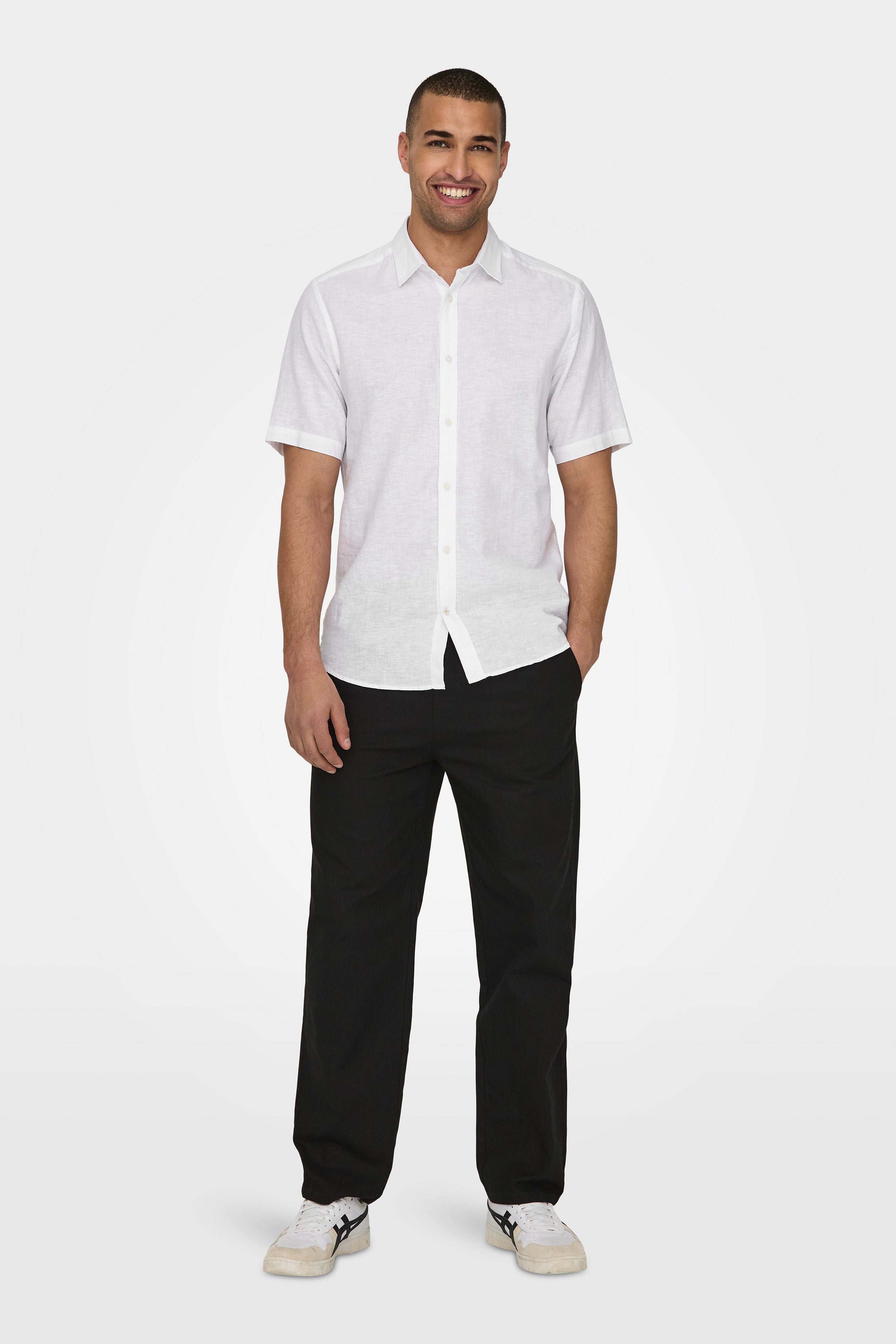 ONSSINUS Leinenhose - Black