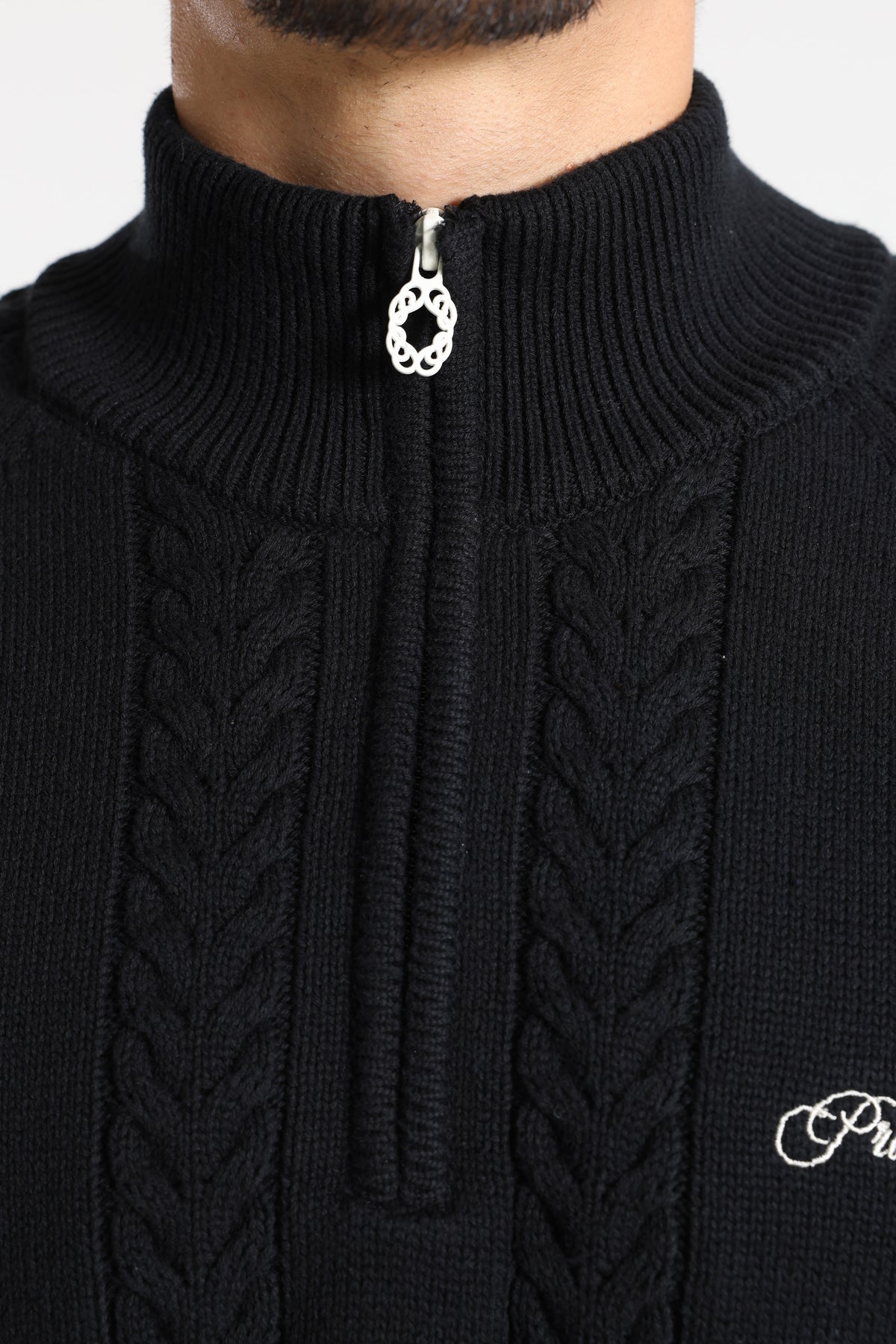 Knitted sweater - Black