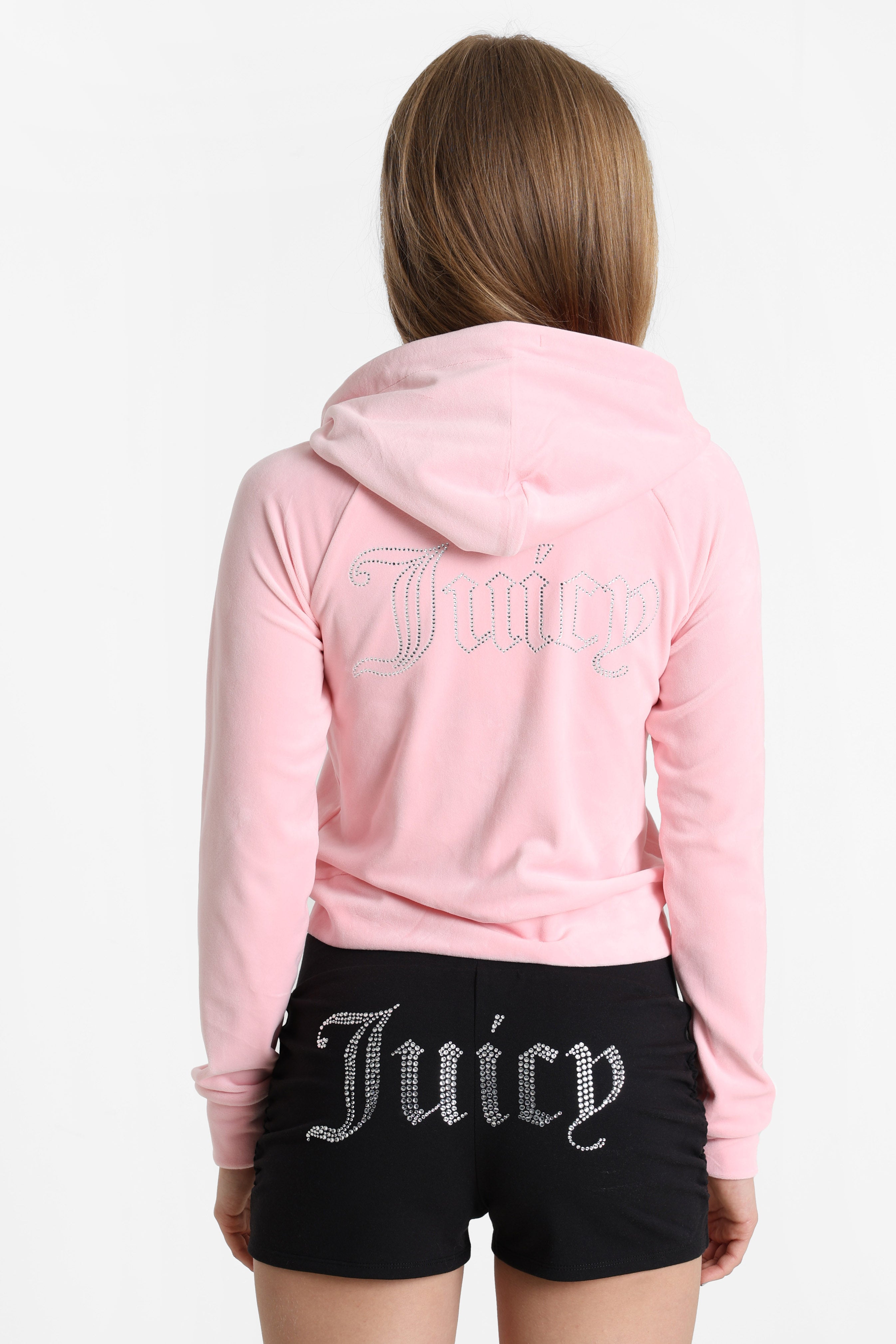 Madison short velvet jacket - Juicy Pink