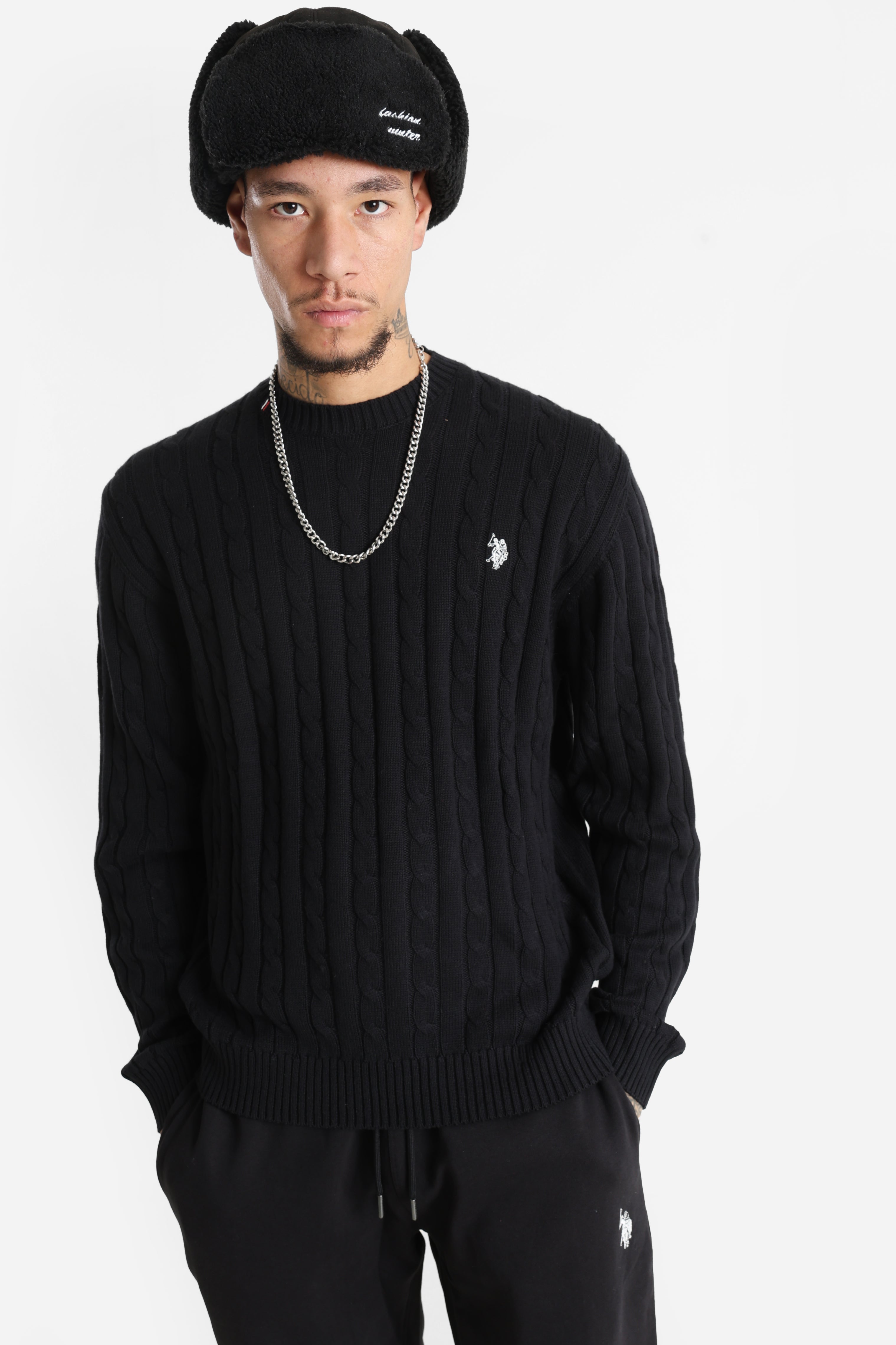 Bert pull en tricot - Black