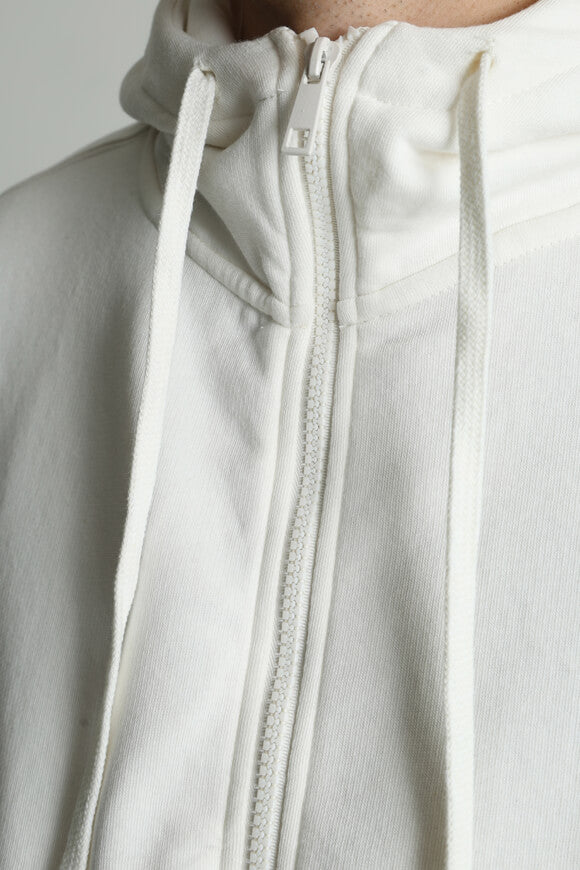 Kapuzensweatjacke - Ecru