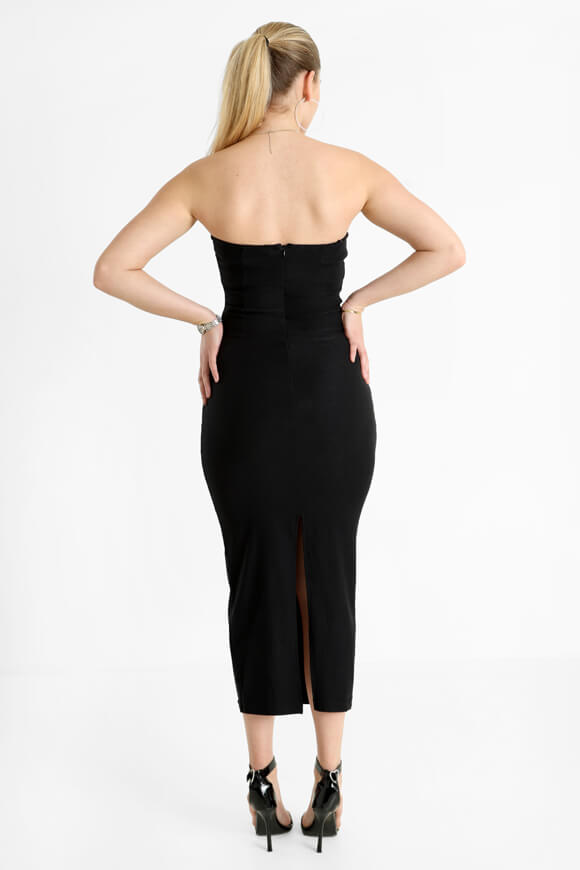 Maxi abito a fascia - nero