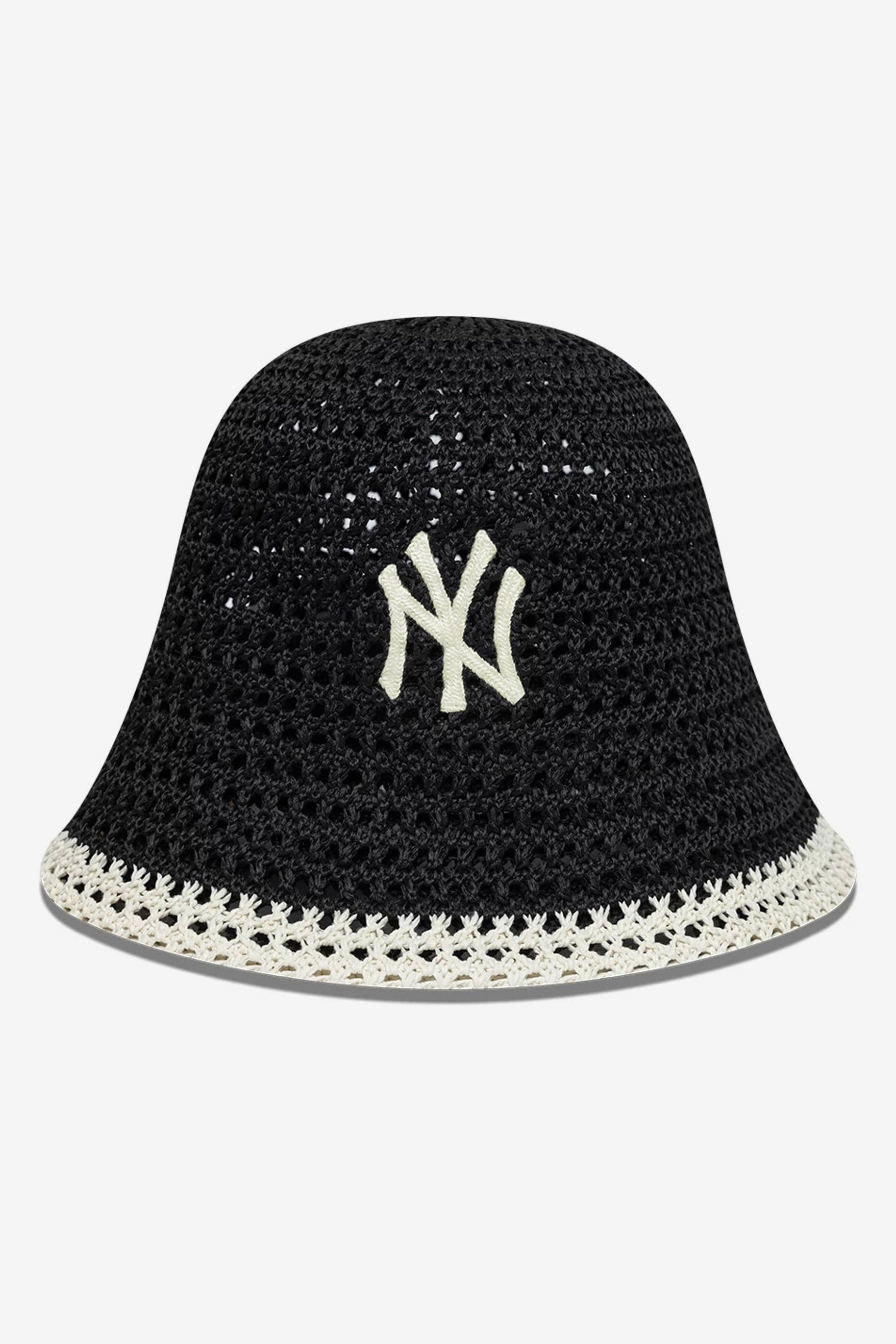 Häkel Fischerhut / Bucket Hat - Black + White