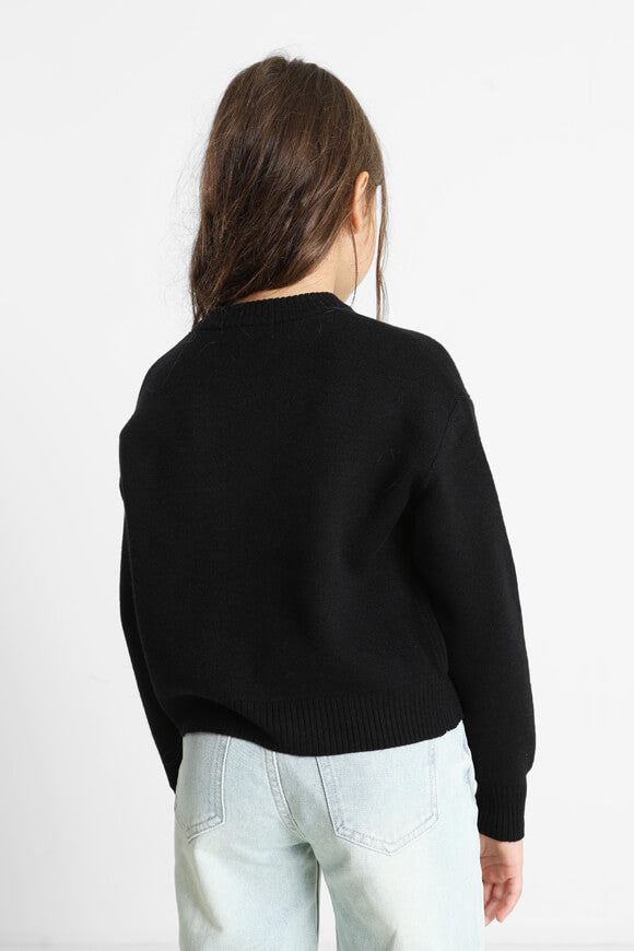 Pull en tricot Crop - Noir