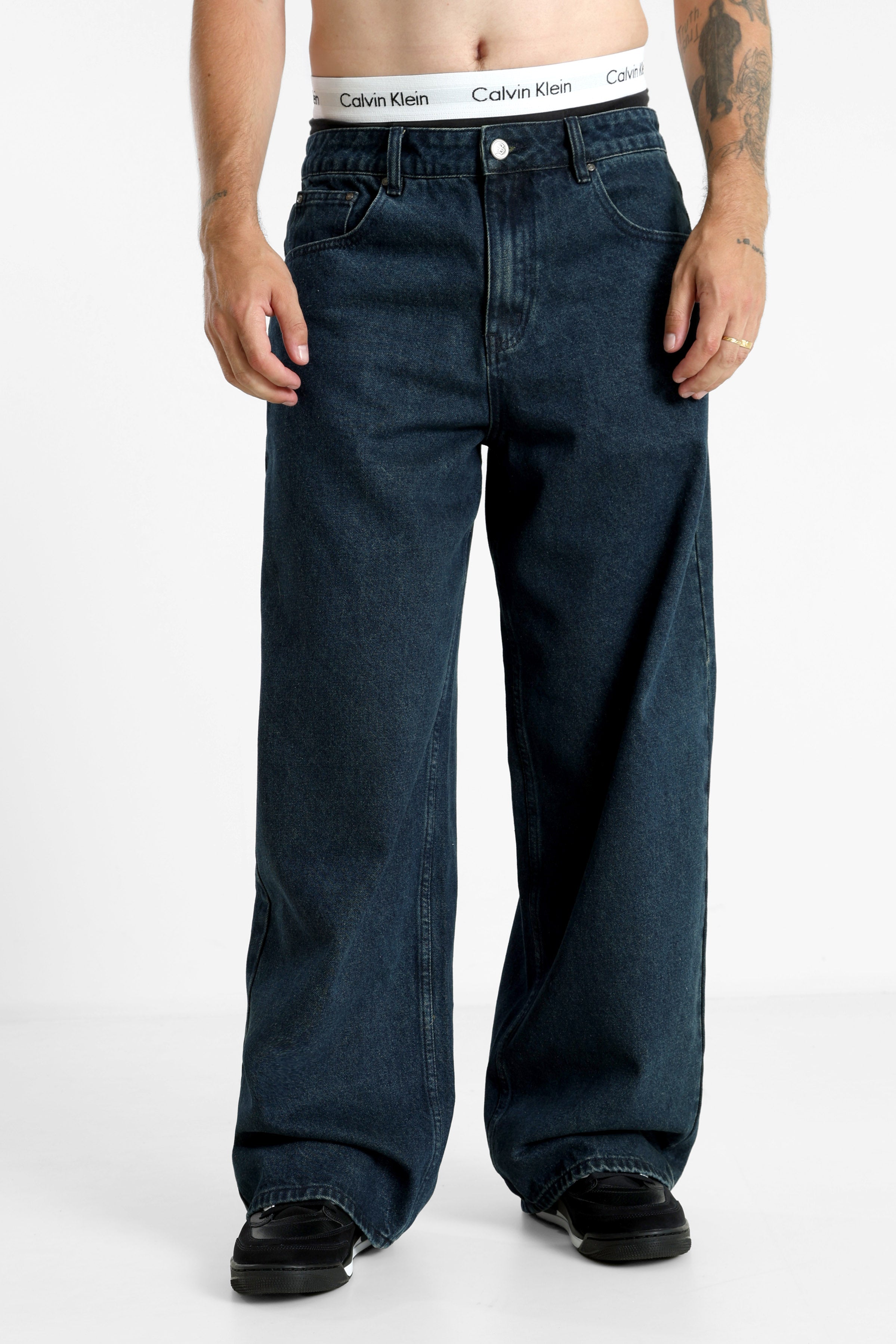 Baggy Fit Jeans - Dunkelblau