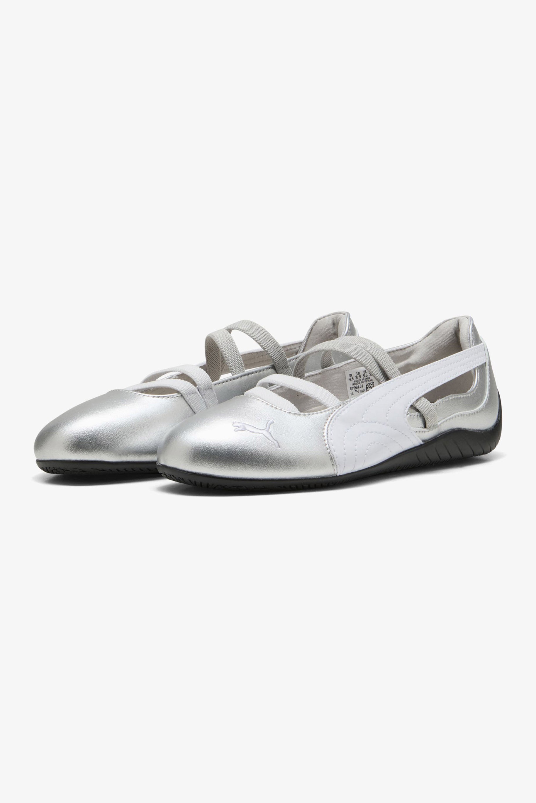 Speedcat Ballerina - Silver Metallic + White