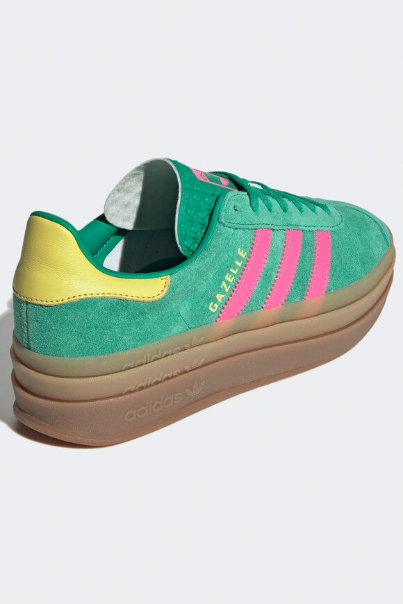 Gazelle Bold Platform Sneaker - Court Green + Lucid Pink + Pure Sulfur