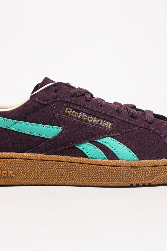 Club C Grounds Sneaker - Midnight Plum + Unleashed Green + Black