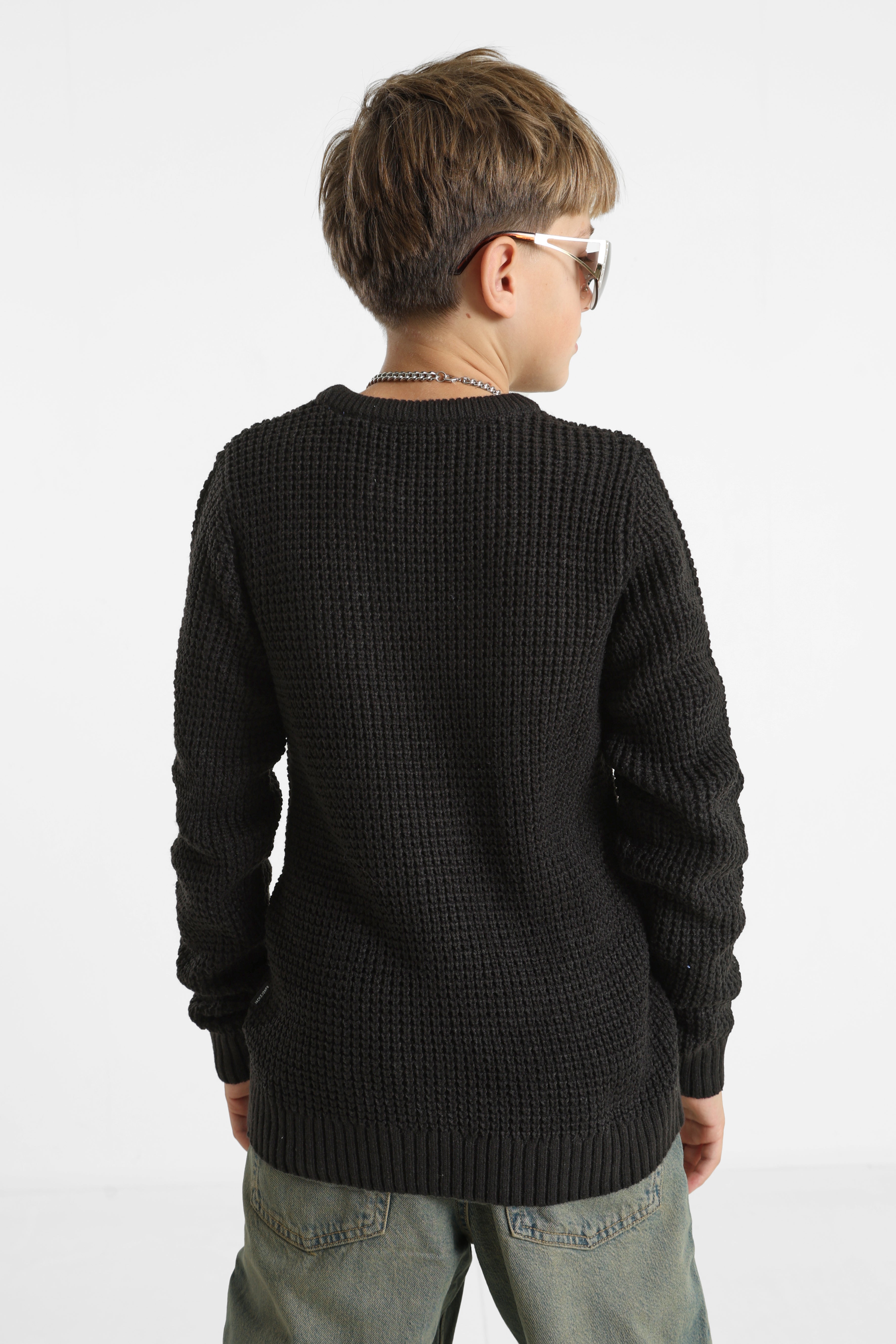 JJGLOBAL - Maglia in maglia - Nero