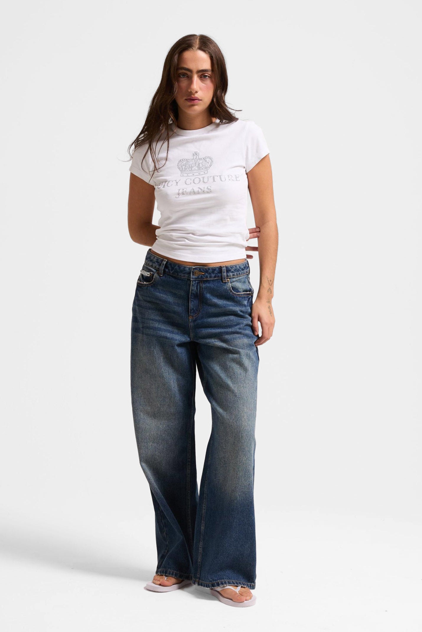 Wide Leg Jeans - Vintage Wash