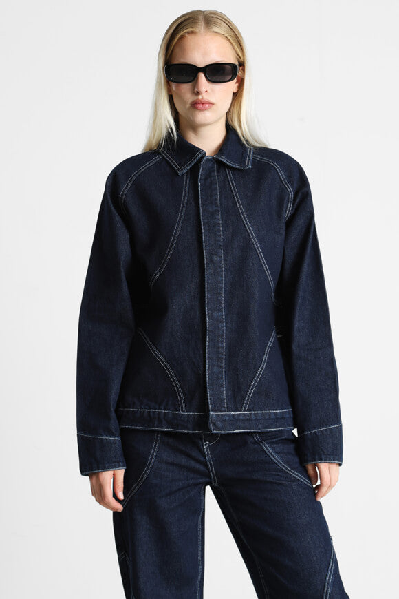 Veste en jean - Bleu foncé denim