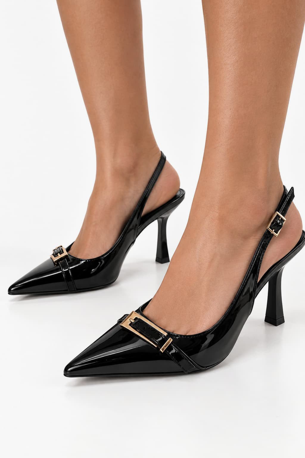 Décolleté in vernice - Black