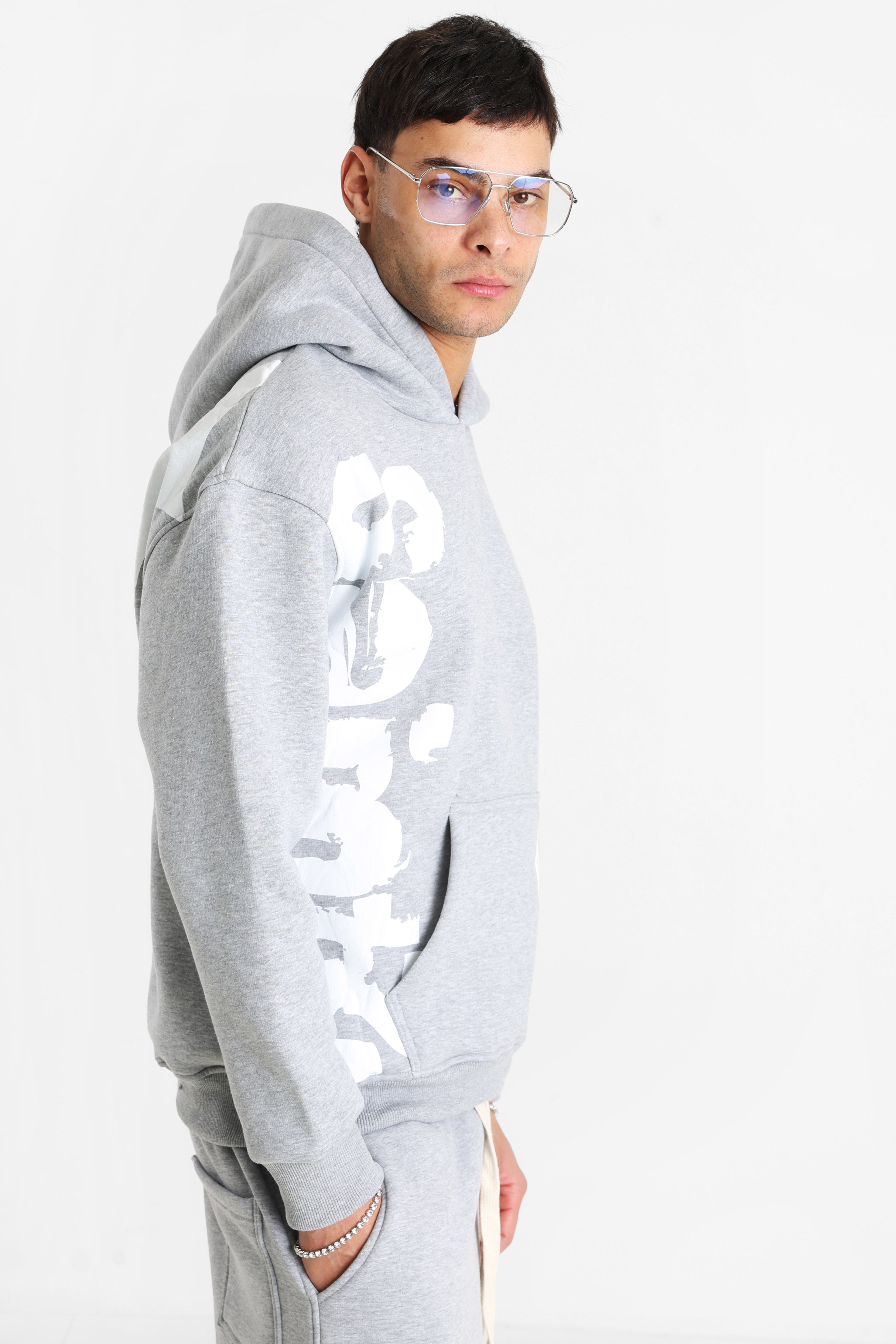 Kapuzensweatshirt - Grey