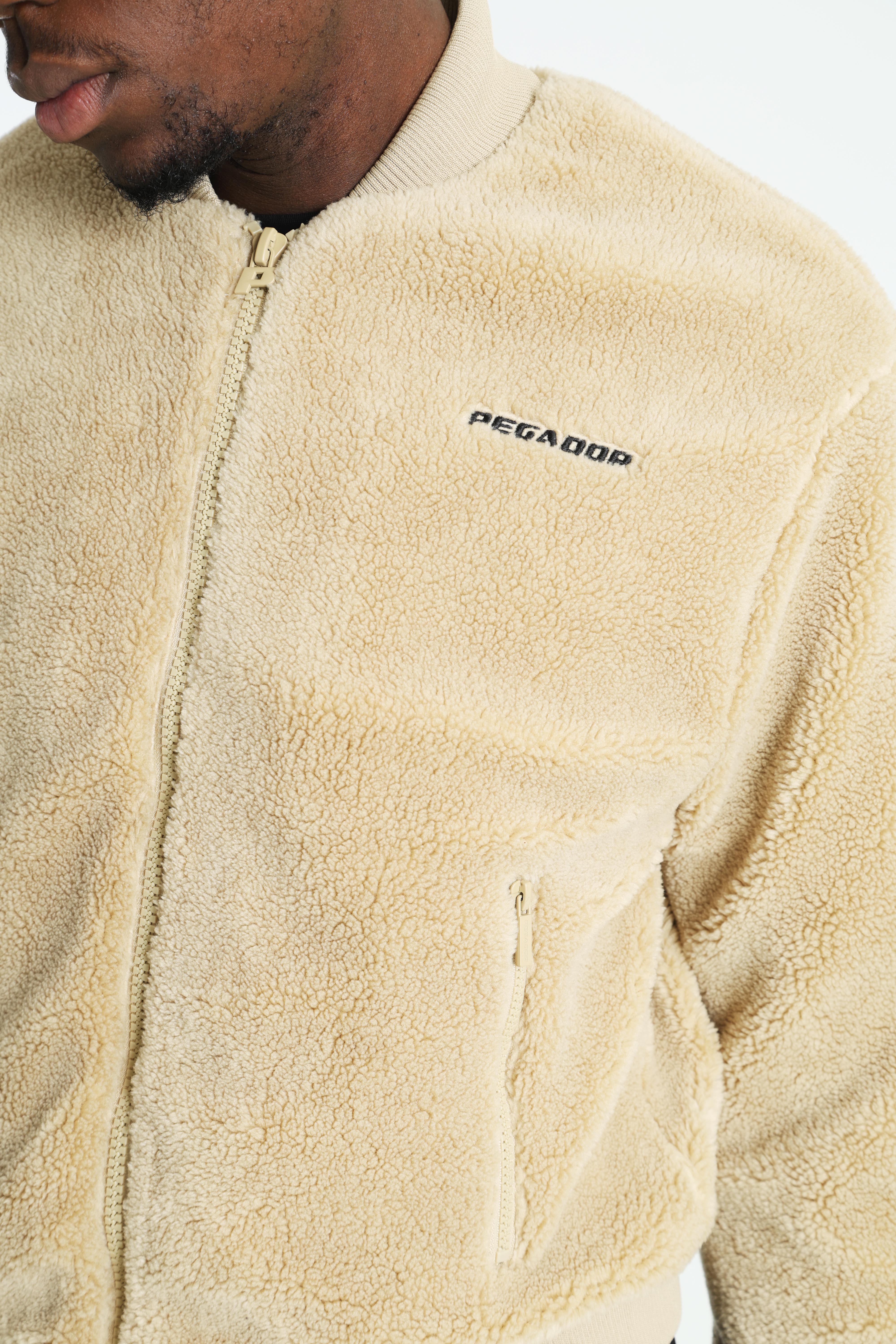 Ember Teddy Bomberjacke - Sand