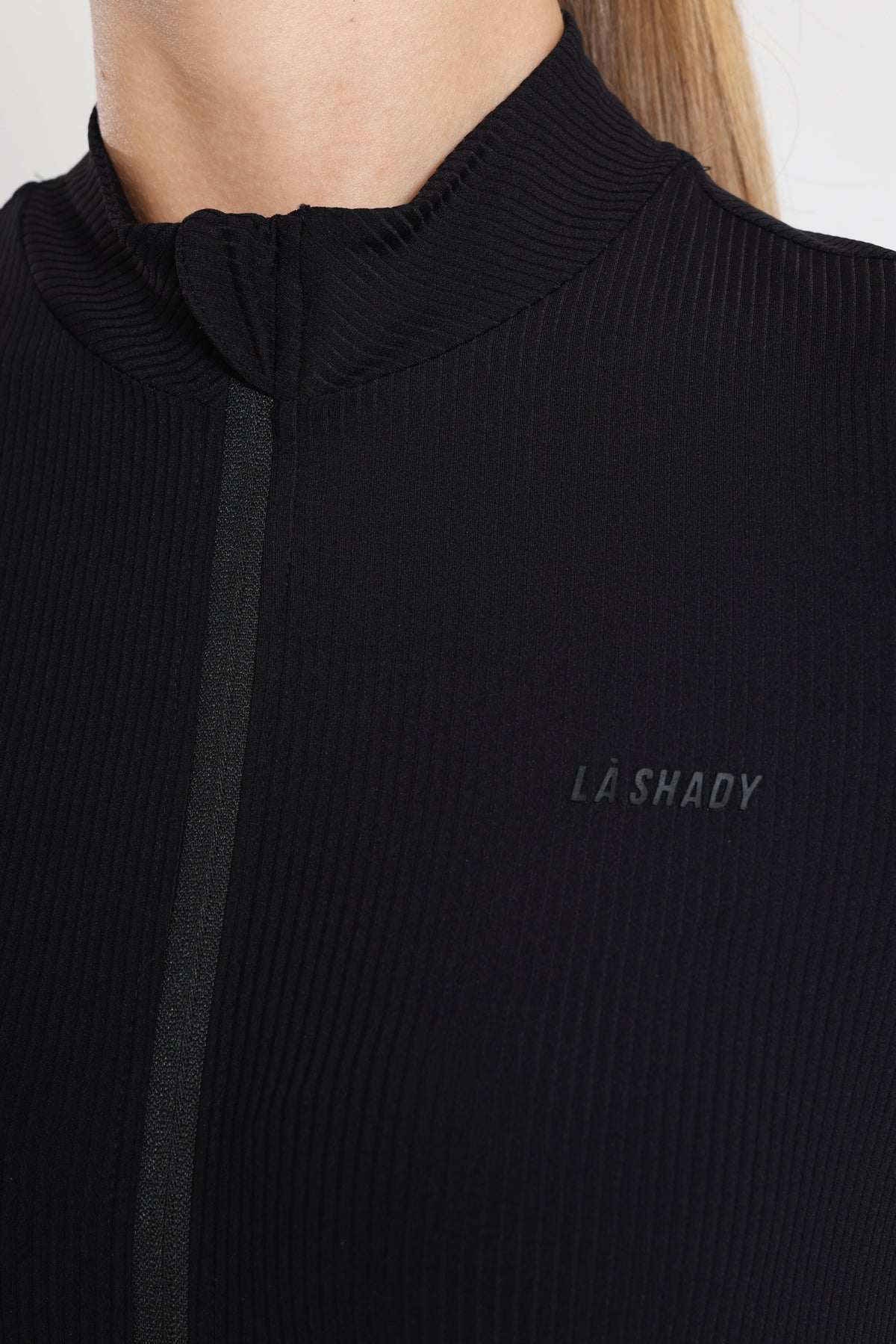 Crop Trainingsjacke - Schwarz