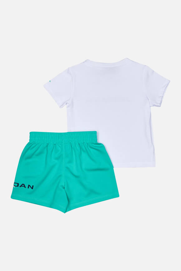 Baseline Mesh Kids-Set - White + Washed Teal