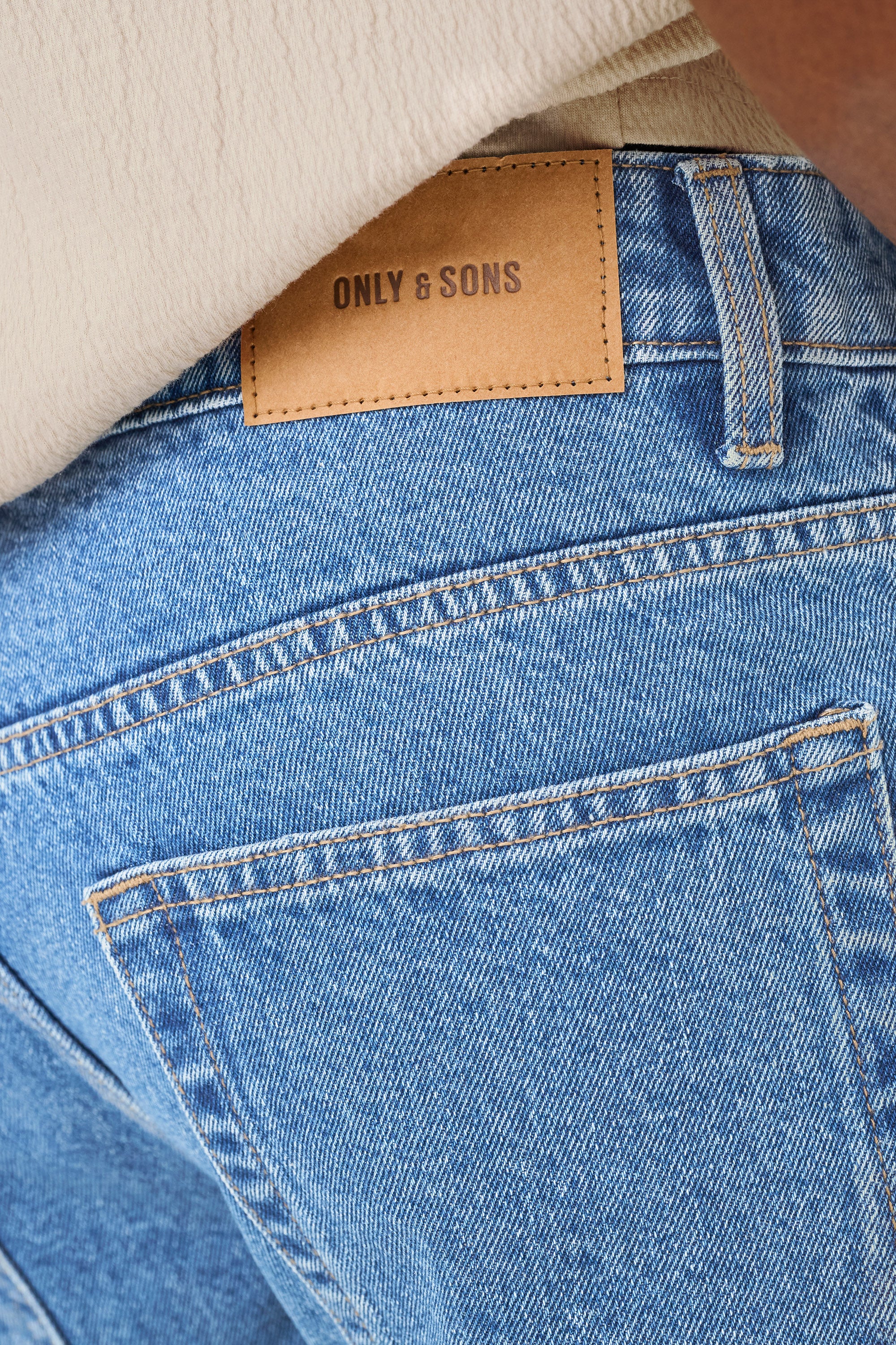Edge short denim - Medium Blue Denim