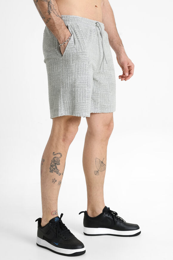 Frottee Shorts - Grau