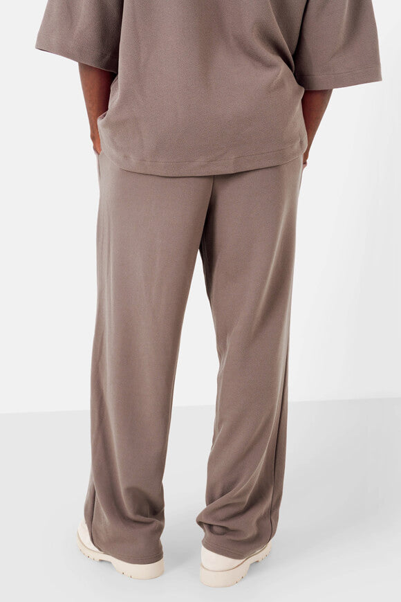 Hose aus Seersucker - Taupe