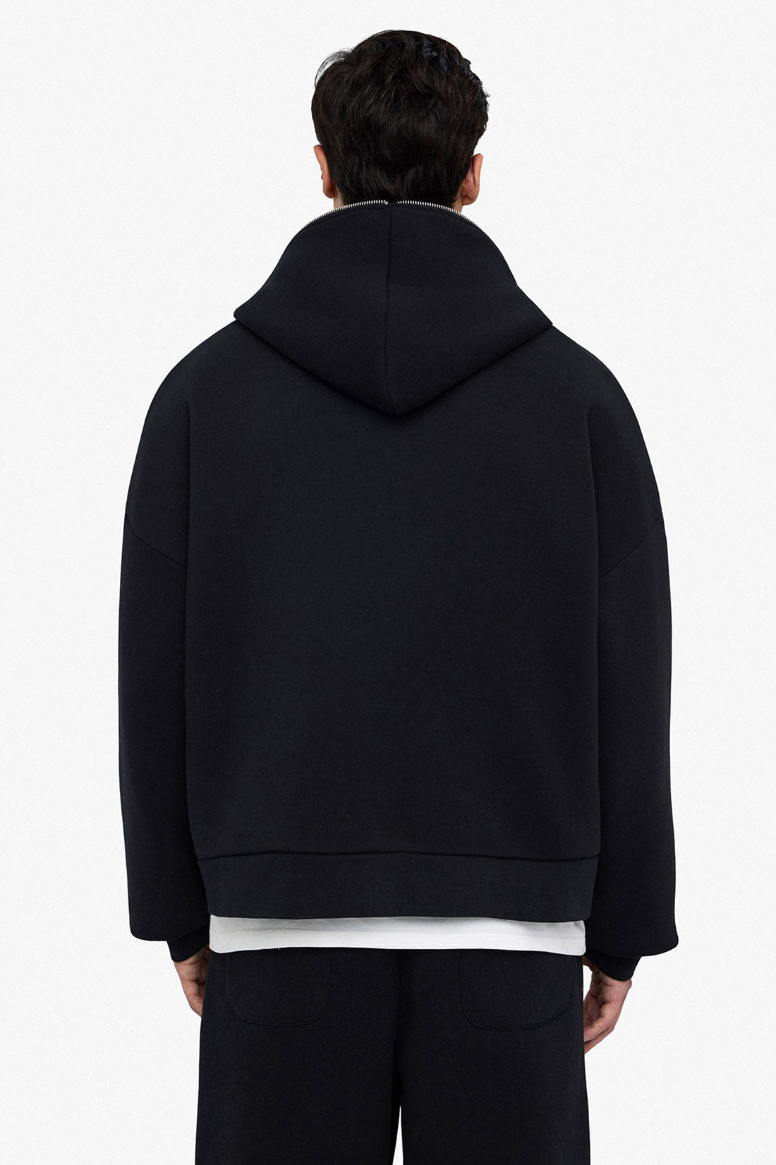 Puff Coeur Kapuzensweatjacke - Black