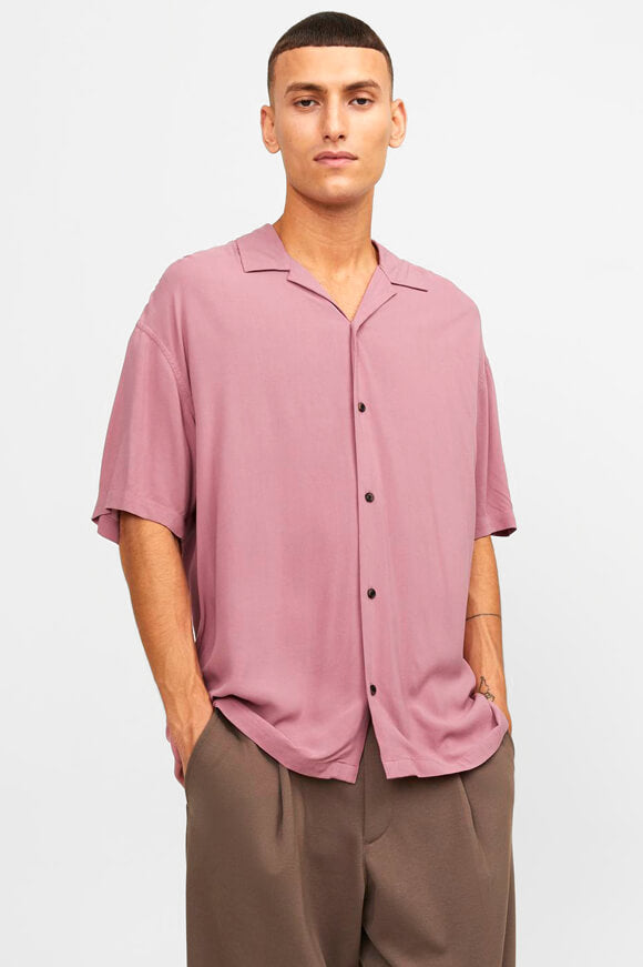 Camicia oversize Jeff Solid Resort - Mesa Rose