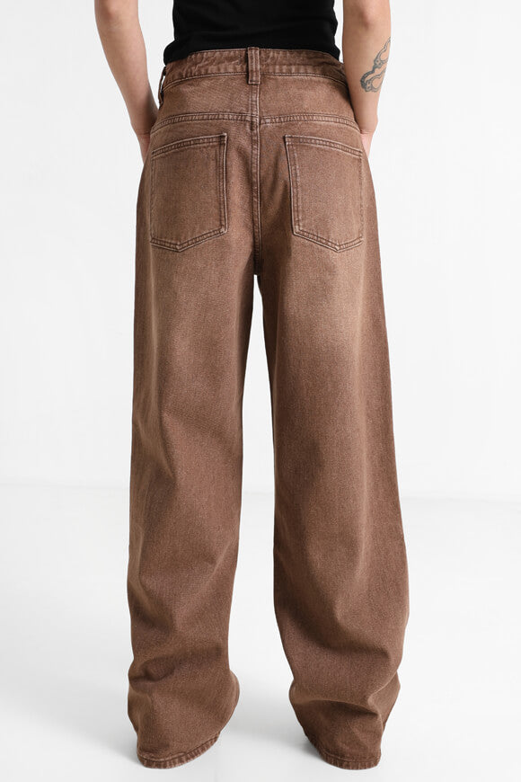 Baggy Fit Jeans - Braun