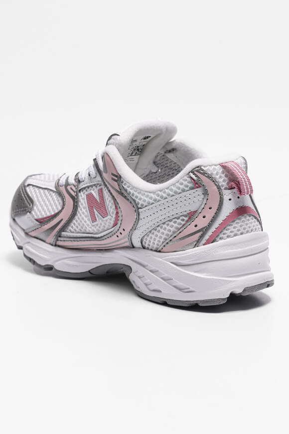 P 530 Kids Sneaker - White + Light Pink + Silver