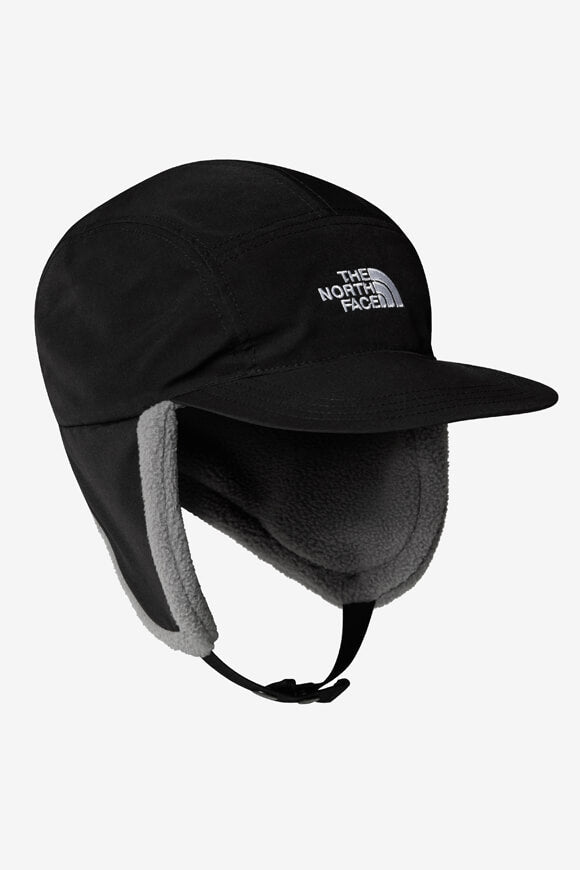 Yumiori gefütterte Trapper cap - Black + Smoke Grey