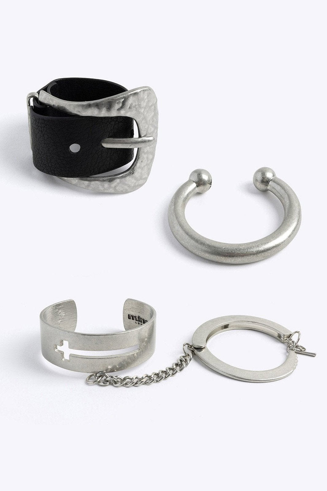 Seven Sins lot de bracelets - Silver + Black