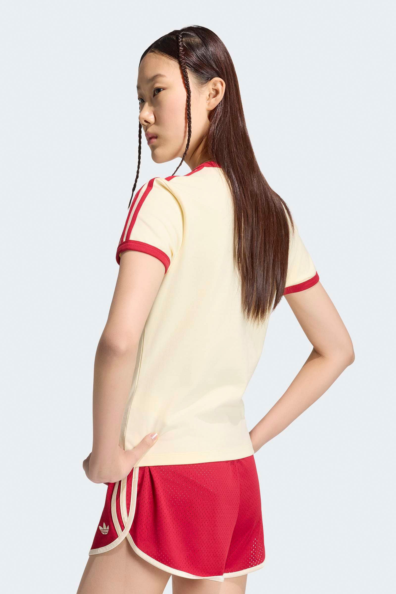 T-Shirt - Warm Vanilla + Team Victory Red