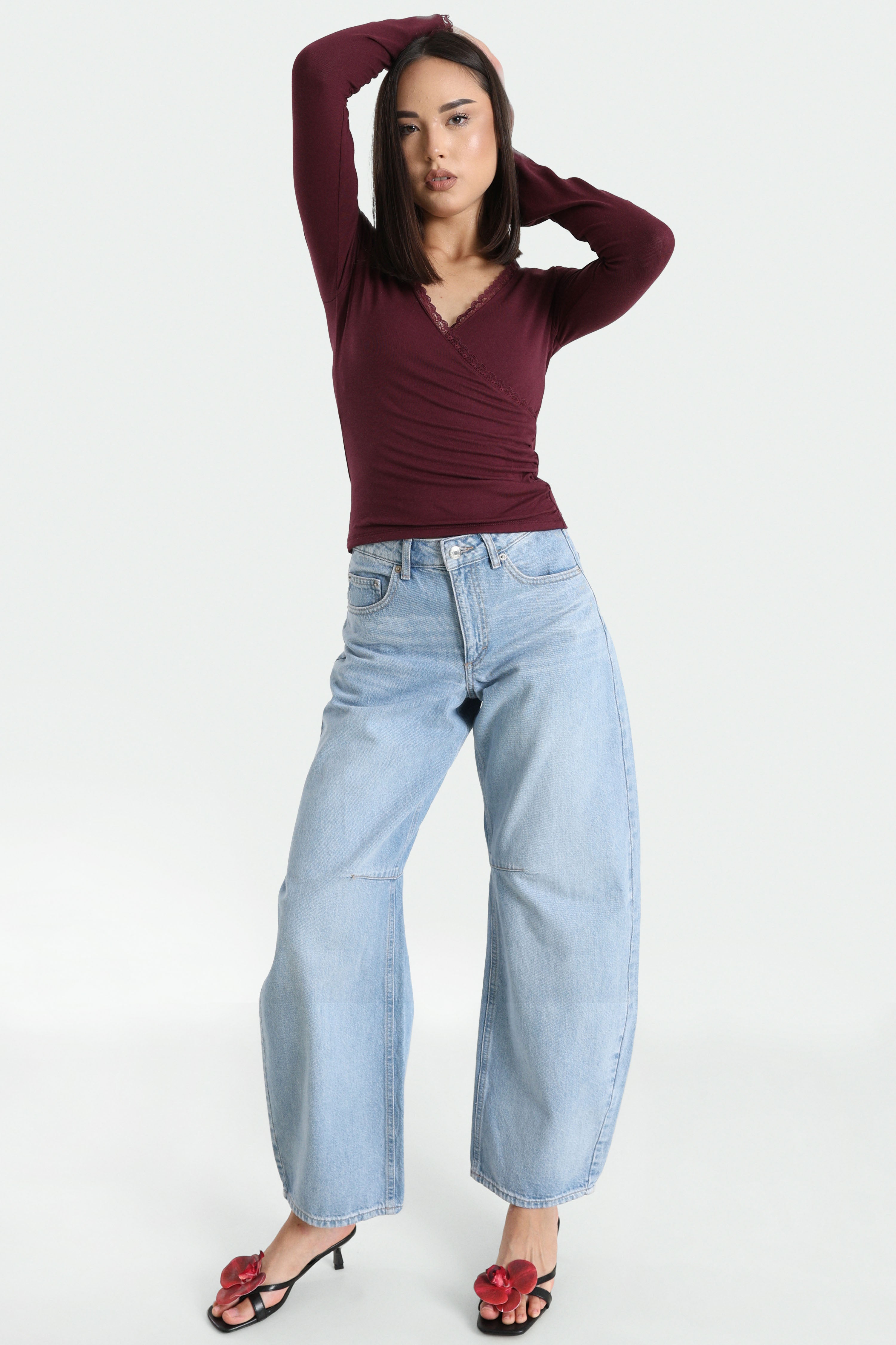 Camicia a maniche lunghe - Ruby Wine